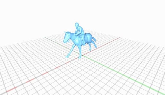 Jockey Pferd 3d print model - Mito3D