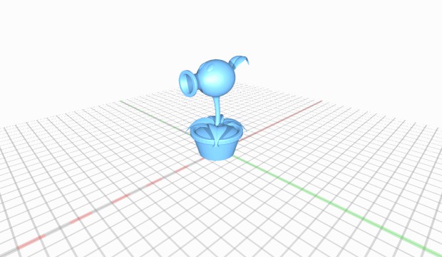 peashooter plants vs zombies peashooterplantsvszombies 3D print model - Mito3D