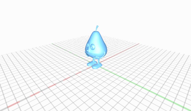 plucked pear pluckedpear 3D print model - Mito3D