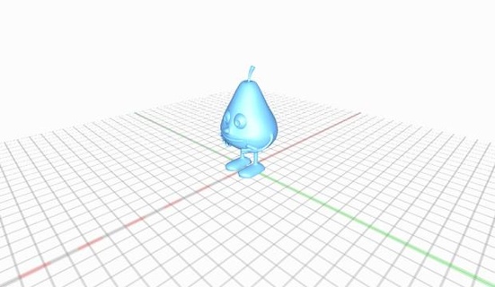 plucked pear pluckedpear 3d print model - Mito3D