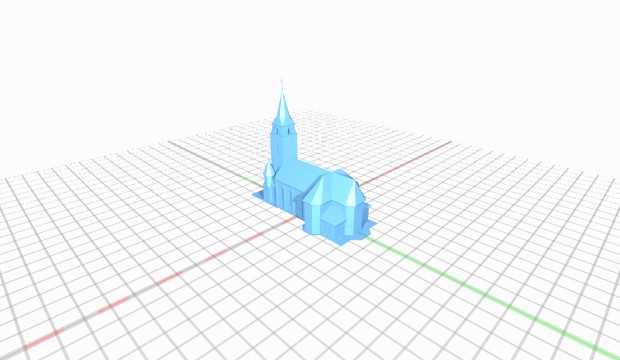 Lehçe Katolik kilise Polonya Kilisesi 3D print model - Mito3D
