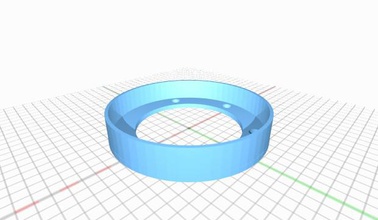 rostock max fácil diodo emissor luz anel rostockmax 3d print model - Mito3D