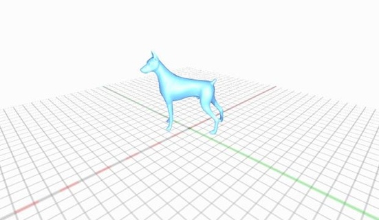 short-haired working dog - doberman 3d print model - Mito3D