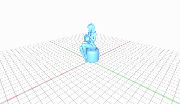 idiot fille stupide 3D print model - Mito3D