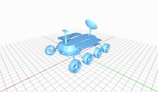 Raumfahrzeug Mond Rover RaumfahrzeugMonarrover 3d print model - Mito3D