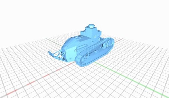 serie ligero tanque renault ft renaultft 3d print model - Mito3D
