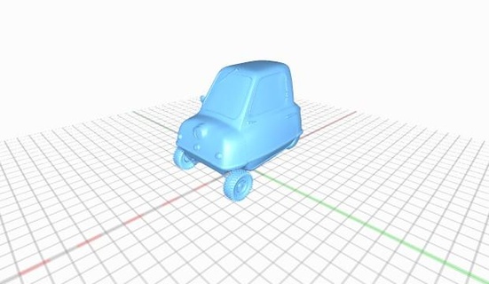 three wheeled micromobile carriage schälen p50 peelp50 3d print model - Mito3D