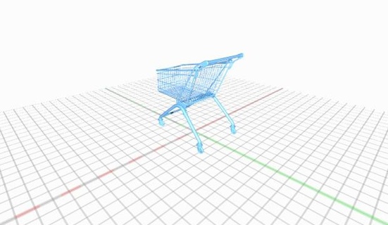 carrello supermercato trolleyfromthesupermarket 3d print model - Mito3D