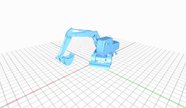 tekerlek ekskavatör Liebherr a316 wheelexcavatorliebherra316 3D print model - Mito3D