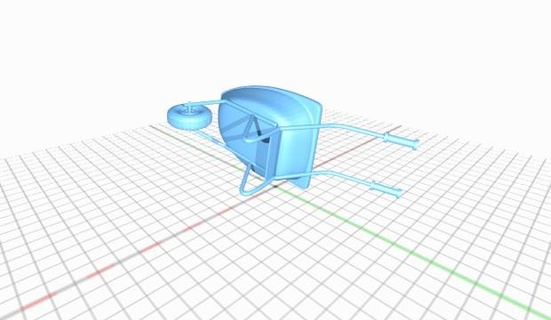 wheelbarrow 3d print model - Mito3D