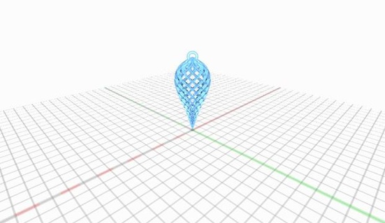 lattice ornament latticeornament 3d print model - Mito3D