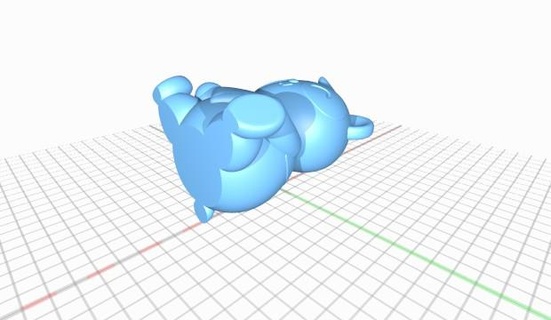 Urso coração suportar 3d print model - Mito3D