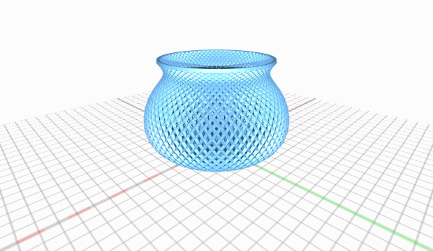 basket 3D print model - Mito3D
