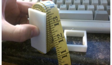 tissu ruban mesurer titulaire couture costume mesure bande 3d print model - Mito3D
