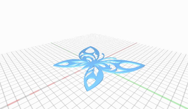 butterfly 3D print model - Mito3D