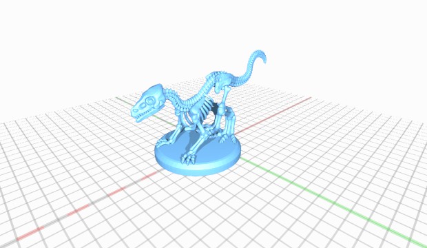 dinosaure squelette 3D print model - Mito3D