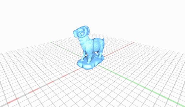 ariete statua cornice 3D print model - Mito3D