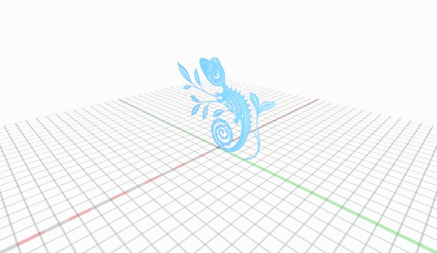 chameleon 3D print model - Mito3D