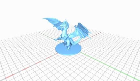 rojo continuar dragón 3d print model - Mito3D