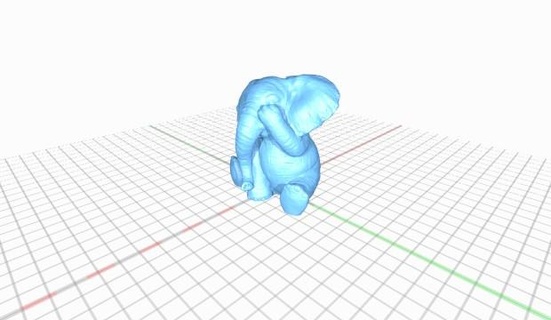 shy baby elephant shybabyelephant 3d print model - Mito3D