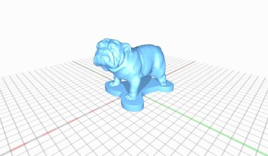 bulldog 3d print model - Mito3D