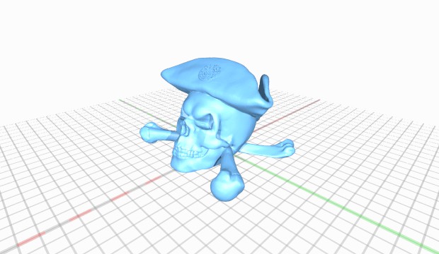 gekreuzte Knochen 3D print model - Mito3D