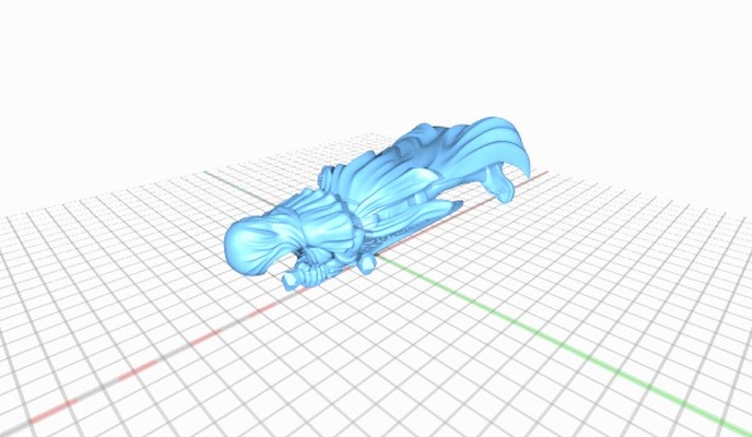 warrior woman a huge sword - repables warriorwomanwithahugesword 3d print model - Mito3D