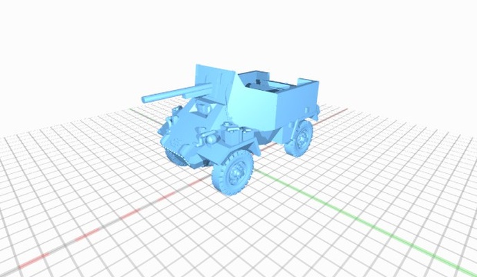 fox armoured car mki - repables foxarmouredcarmki 3d print model - Mito3D