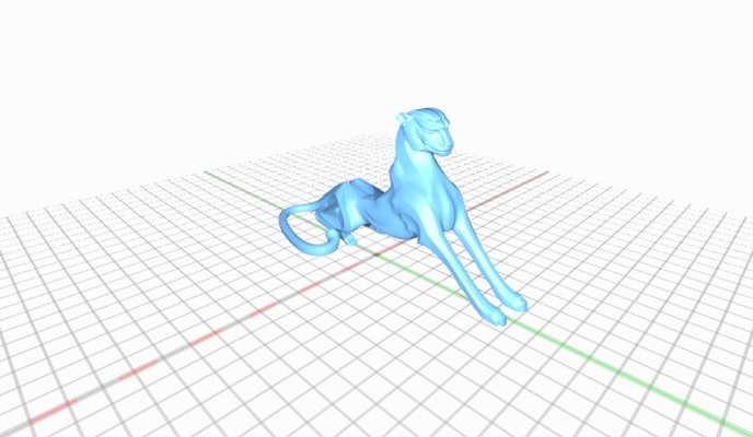 gepard statue repables gepardenstatue 3d print model - Mito3D