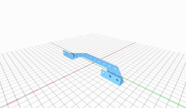 angled bracket digilent robot 3d print model - Mito3D