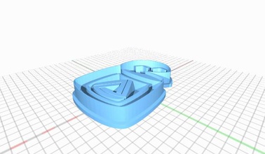 digilent makerspace logo kurabiye kalıbı robot 3d print model - Mito3D