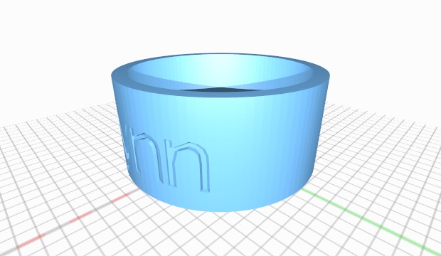 napkin ring engraved 3D print model - Mito3D