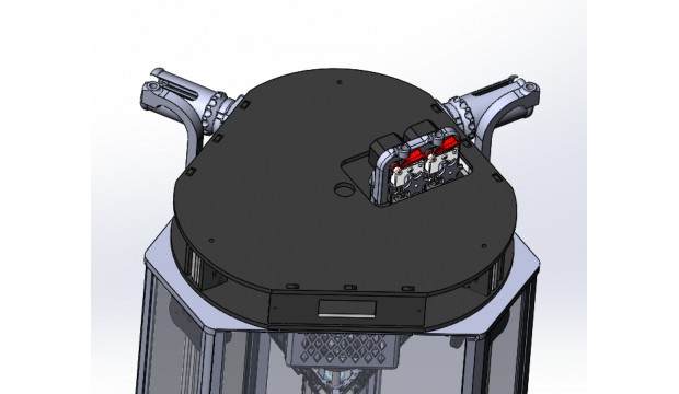 rostock max v2 dual estrusione rostockmaxv2 dualextrusion dualextruder topmount 3D print model - Mito3D