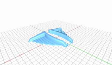 kulaklık askısı kanatlı askı kanatlar 3d print model - Mito3D