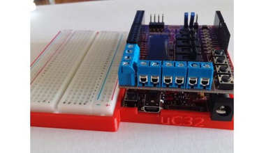 digilent uc32 chipkit breadboard holder robot robotics microcontrollers pic32 3d print model - Mito3D