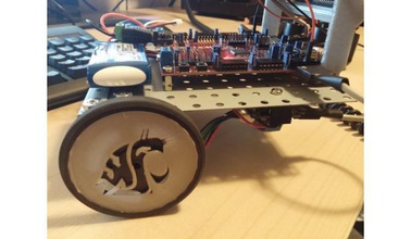 wsu wheel cover digilent robotics platform robot mrk srk bling gocougs 3d print model - Mito3D