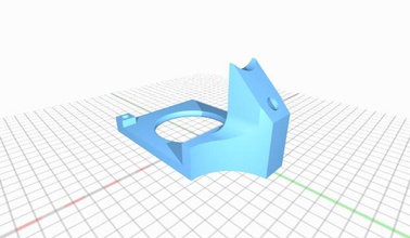rostock max layer fan mount panasonic udqfc3e15 effector 3d print model - Mito3D