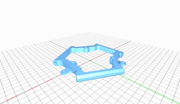 trick laser metal effector platform rostock max maxmetal aluminum tricklaser cfarm 3D print model - Mito3D