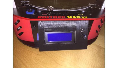 panneau lcd remplacement rostock max v2 lcdpanel rostockmax 3d print model - Mito3D