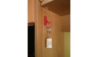 cabinet key hook keyhook desk 3d print model - Mito3D