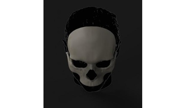 cráneo máscara halloweencontest2015 3d print model - Mito3D