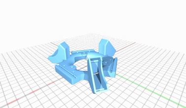 rostock max efectoras plataforma makerhive themakerhive efector ventilador 3d print model - Mito3D