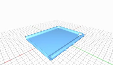 ipad case maiores buracos protótipo beta v2 3d print model - Mito3D