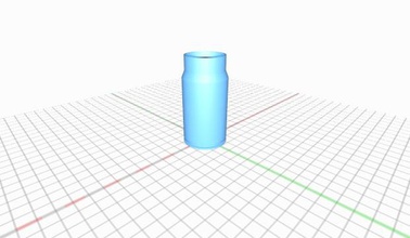 bicchiere shot shell involucro 2 diamenter 3d print model - Mito3D