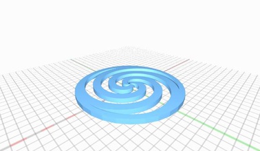 espectacular eris tamaño espiral printy cosita impresión rayos uv reactivo pla 3d print model - Mito3D