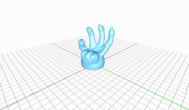 alien hand sedia 3d print model - Mito3D