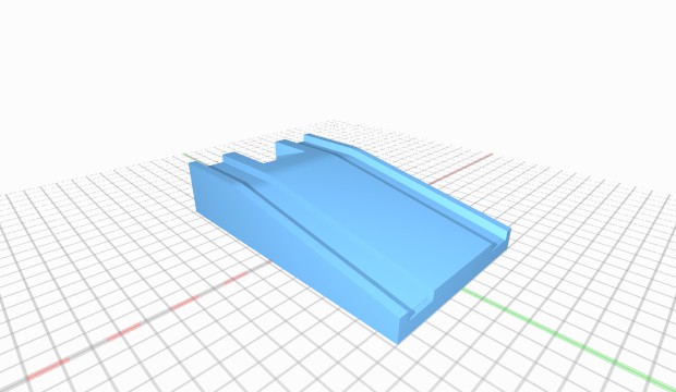 wooden train style ramp woodentrain 3D print model - Mito3D