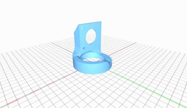 ball cup arm effector titan aero mounting bracket 3d print model - Mito3D