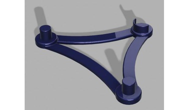 drop spool holder pvc braces adjustable 3d print model - Mito3D