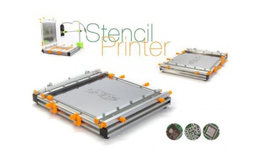 plantilla impresora pcb soldadura galería símbolos stencilprinter 3d print model - Mito3D